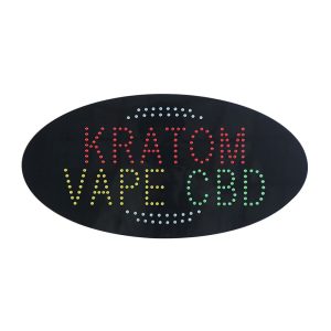 Kratom Vape CBD LED Animated Sign