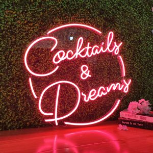 Cocktails Dreams LED Neon Sign