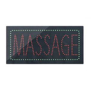 Massage Store Green LED Animated Sign