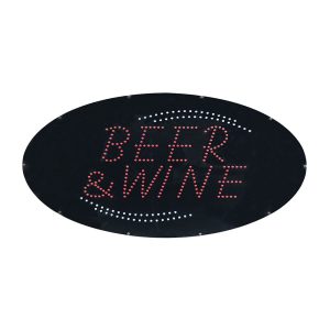Beer Wine Blue LED Animated Sign