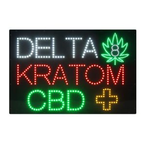 Delta Kratom CBD LED Animated Sign
