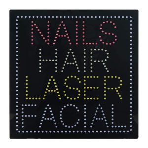 Nails Hair Laser Facial LED Animated Sign