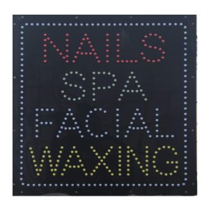 Nails Spa Facial Waxing LED Animated Sign