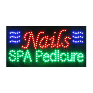 Nails Spa Pedicure LED Animated Sign