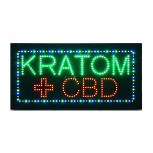 Kratom And CBD LED Animated Sign