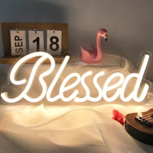 Blessed USB LED Neon Sign