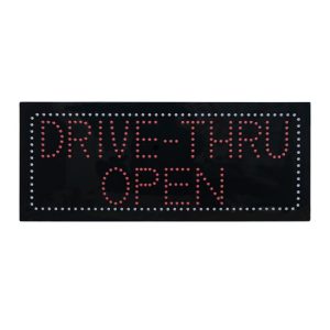 Drive Thru Open Red LED Animated Sign