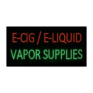 E-Cigs E-Liquid Vapor LED Animated Sign