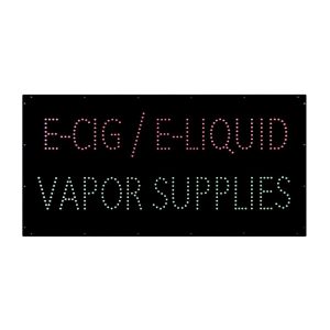 E-Cigs E-Liquid Vapor LED Animated Sign