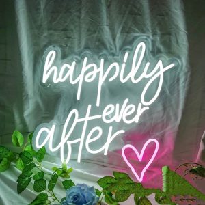 Happily Ever After USB LED Neon Sign