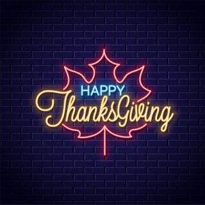 Happy Thanksgiving LED Neon Sign