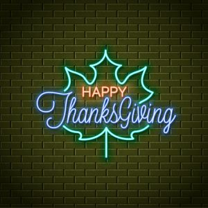 Happy Thanksgiving LED Neon Sign