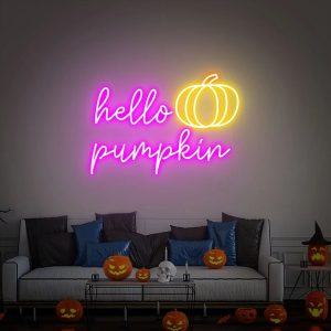 Hello Pumpkin LED Neon Sign 🎃