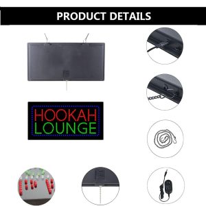 Hookah Lounge LED Animated Sign