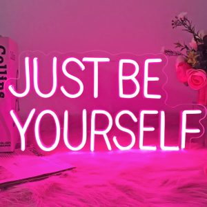 Just Be Yourself USB LED Neon Sign