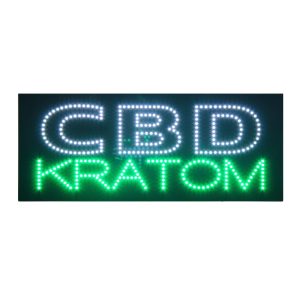 CBD Kratom LED Animated Sign