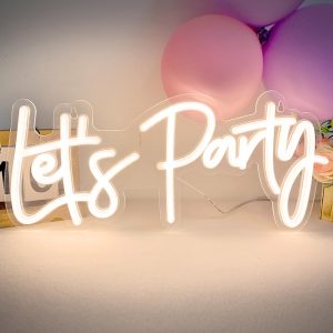 Let’s Party USB LED Neon Sign