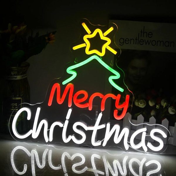 Merry Christmas USB LED Neon Sign 🎄