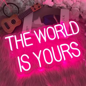 The World Is Yours USB LED Neon Sign