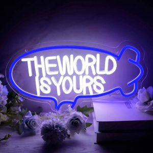 The World Is Yours USB LED Neon Sign