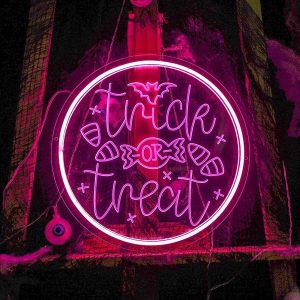 Trick or Treat Ring USB LED Neon Sign 🍬