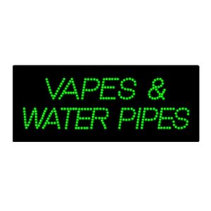 Vapes and Water Pipes LED Animated Sign