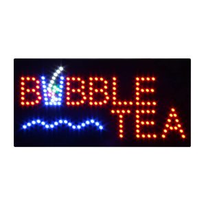 Bubble Tea Wave LED Animated Sign