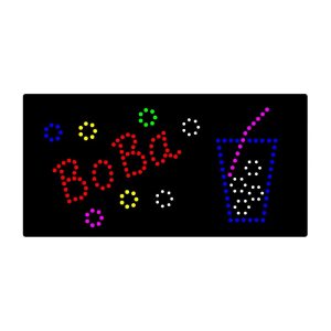 Boba Tea LED Animated Sign