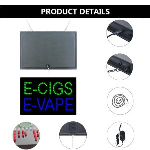E-Gigs and E-Vape LED Animated Sign
