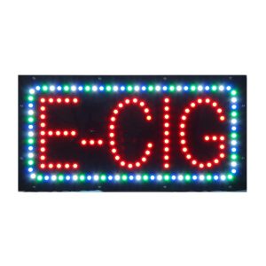 E-Cig LED Animated Sign for Smoking Shop