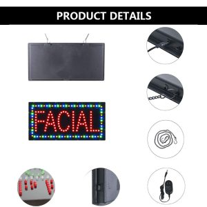 Facial LED Animated Sign