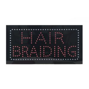 Hair Braiding LED Animated Sign