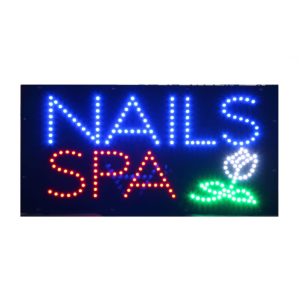 Nails SPA LED Animated Sign
