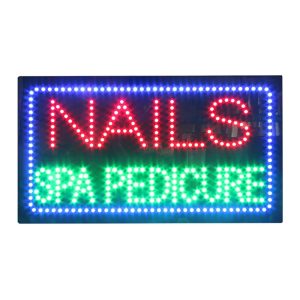 Nails Spa Pedicure LED Animated Sign