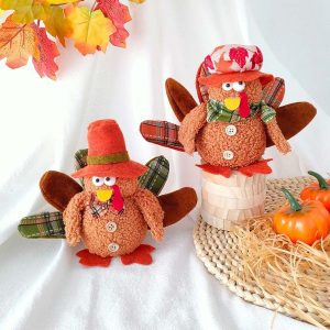 Thanksgiving Turkey Gnome LED Light