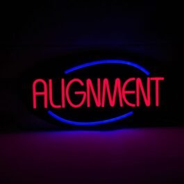 LED ALIGNMENT Neon Sign, 20″x10″