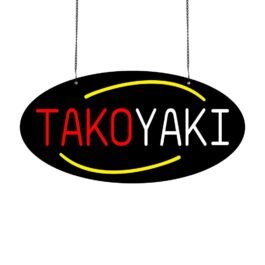 LED Takoyaki Neon Sign, 20″x10″