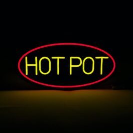 LED Hot Pot Neon Sign, 20″x10″
