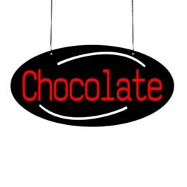 LED Chocolate Neon Sign, 20″x10″