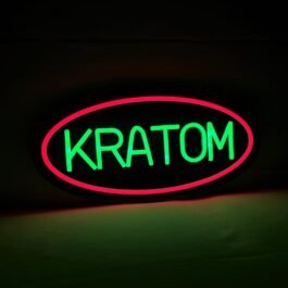 LED Kratom Neon Sign, 16″x8″