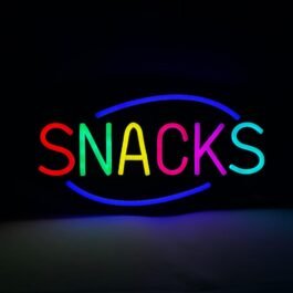 LED Snacks Neon Sign, 16″x8″