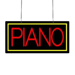 LED Piano Neon Sign, 20″x10″