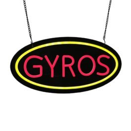 LED Gyros Neon Sign, 16″×8″