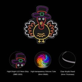 Happy Thanksgiving Neon Sign, 13″x16″