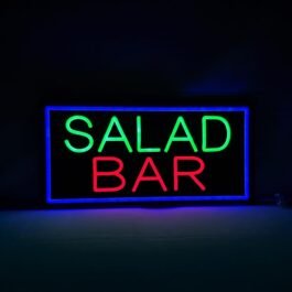 LED Salad Bar Neon Sign, 20″x10″