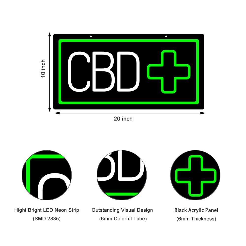 LED CBD Neon Sign, 20"ร10" - Image 2