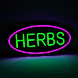 LED Herbs Neon Sign, 16″x8″