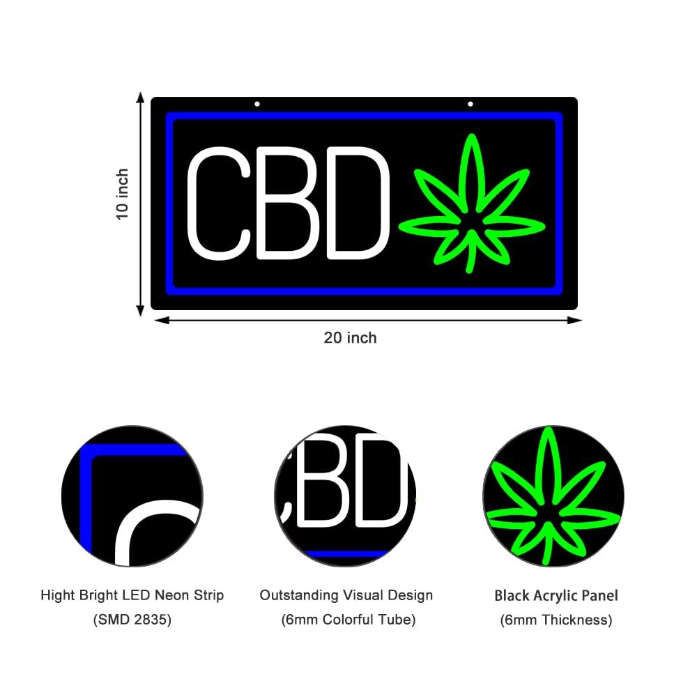 LED CBD Neon Sign, 20"ร10" - Image 2