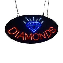 LED Diamonds Sign, 19″x9.5″