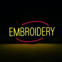 LED EMBROIDERY Neon Sign, 24″x12″